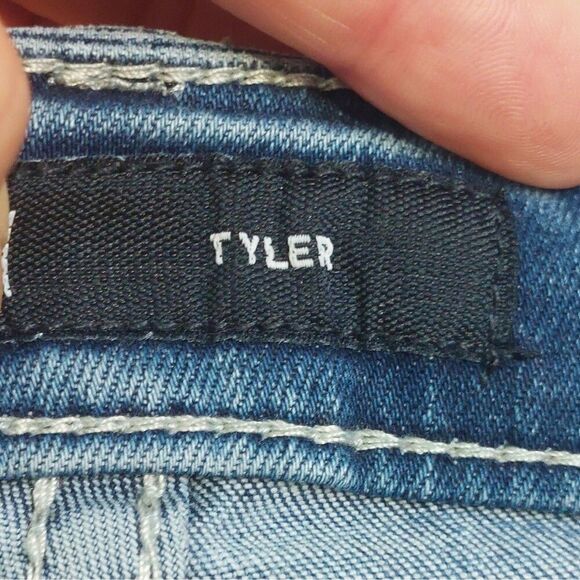 BKE Tyler Stretch Jean in Weber Men's Size 35x33 Blue Denim Cell Phone Pocket - Picture 8 of 15